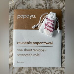 Papaya Reusable Paper Towels- pastel picnic